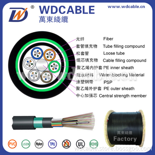 16 Core Gyty53 Standard Loose Tube Fiber Optic Cable